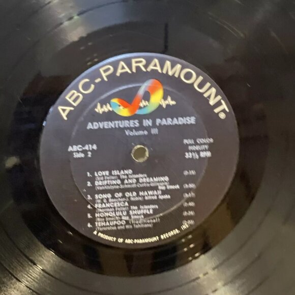 Adventures In Paradise, Vol. 3 (Vinyl, 1962) ABC-Paramount ABC-414 Good LP Album - Picture 10 of 12